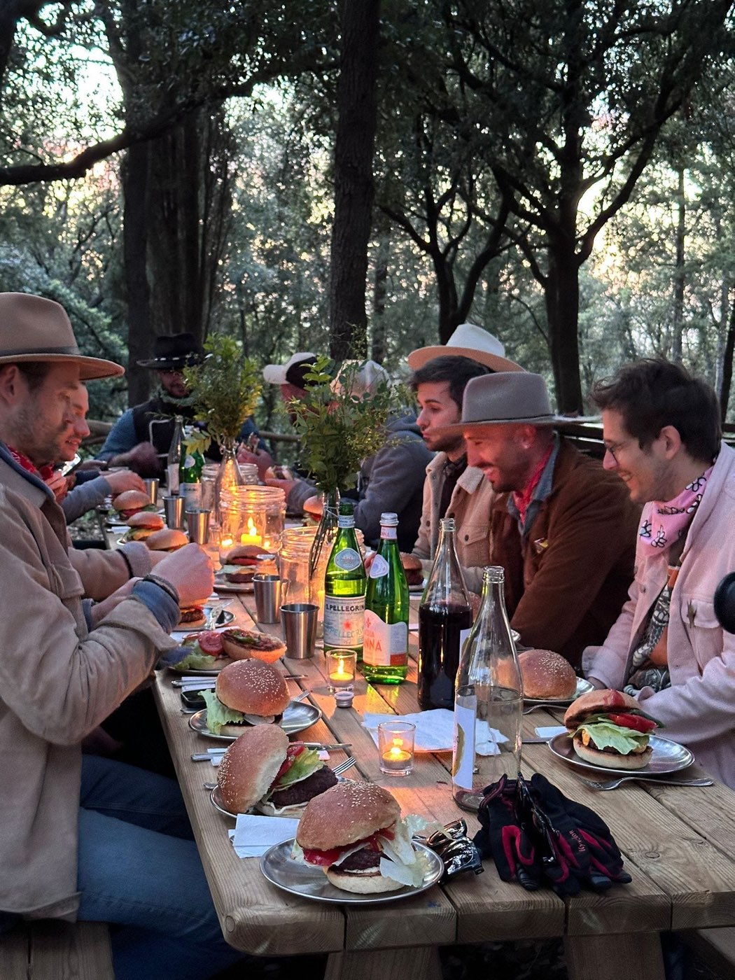 Tende in montagna al tramonto in Alta Maremma — foto 3